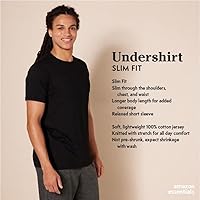 Vista 2 de Tienda Essentials Camisetas de cuello redondo para hombre, paquete de 6, básicos versátiles