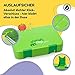 schmatzfatz Bento Box For Kids, Lunch Box Kids, Kids Bento Lunch Box, Toddler Lunch Box for Daycare, Kids Lunch Box Containers, Food Safe Materials, Easy to Clean, Adjustable Compartments - Green