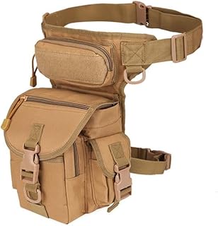 Tactical Drop Leg Pouch Bag Thigh Bag Pack Military Waist Bag Pack for Motorcycle Racing Bike Cycling Hiking Horse Riding,...