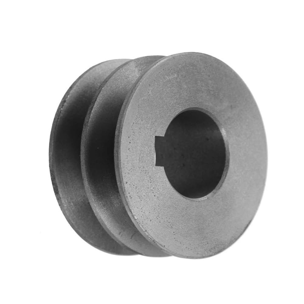 Puleggia a doppia scanalatura di tipo V ad alta resistenza - Ghisa da 29/30/31 mm for albero motore, 1 pezzo(64x30x28mm)