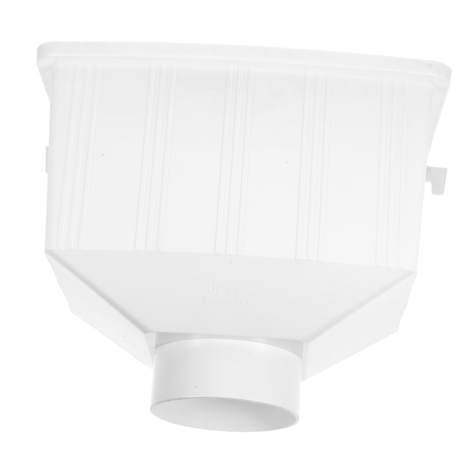 Collecteur d'eau de pluie raccord de gouttière PVC blanc Angoily anti-fuite