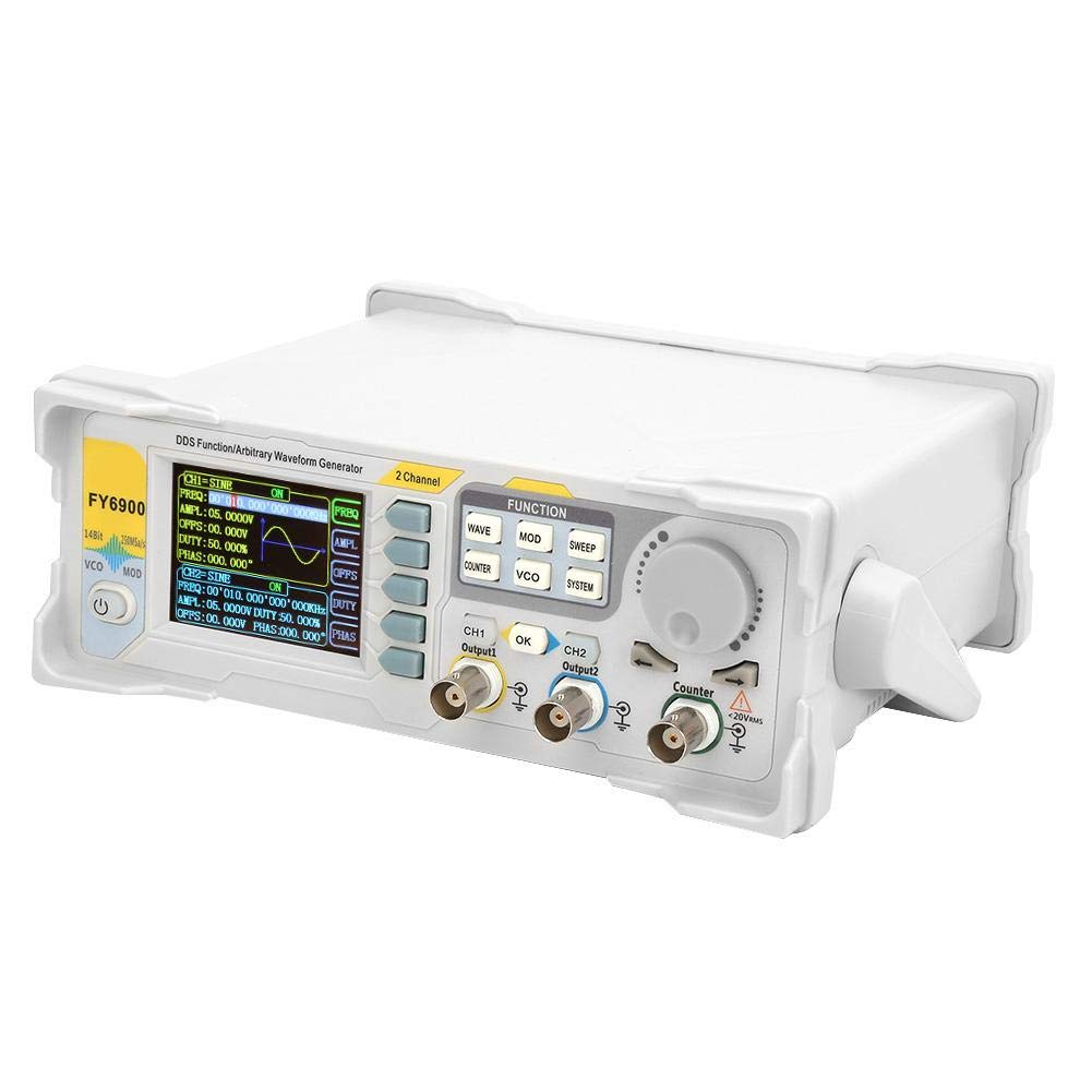 Générateur de signaux numériques,FY6900 Sinus 0-30 MHZ Écran TFT 2,4 pouces Écran TFT,DDS Générateurs de source d’impulsions,Modulométrie 250MSa/s VCO Burst Modulation AM/PM/FM/ASK/FSK/PSK(UE)