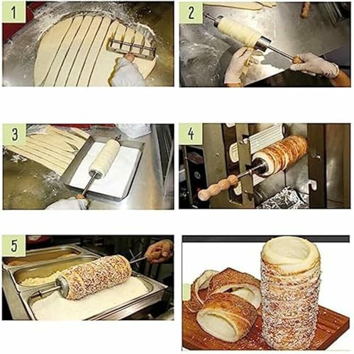 Chimney Cake Machine Oven - Elektryczny stożkowy ekspres do chleba ze stożkowymi patyczkami, nadaje się na raz,