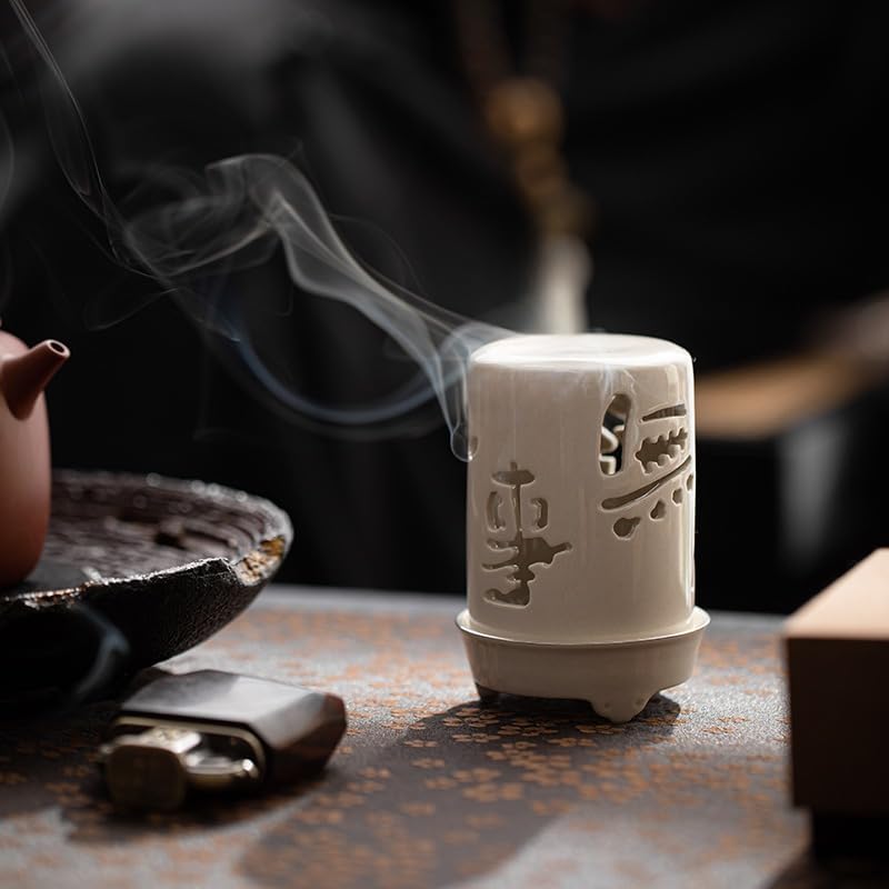 Incense Burner Ceramic Incense Burner Household Candle Holder Chinese Style Zen Incense Burner Incense Ornaments Incense Stick Holder