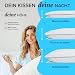 Kopfkissen 40x80 cm – Verstellbares Memory Foam Nackenkissen – Ergonomisch, druckentlastend...