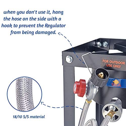 ARC Propane Burner 37,000 BTU High Pressure Propane Stove with Portable