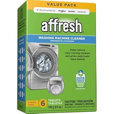 Affresh Washing Machine Cleaner, Cleans Front Load and Top Load Washers, Including HE, 6 Tablets