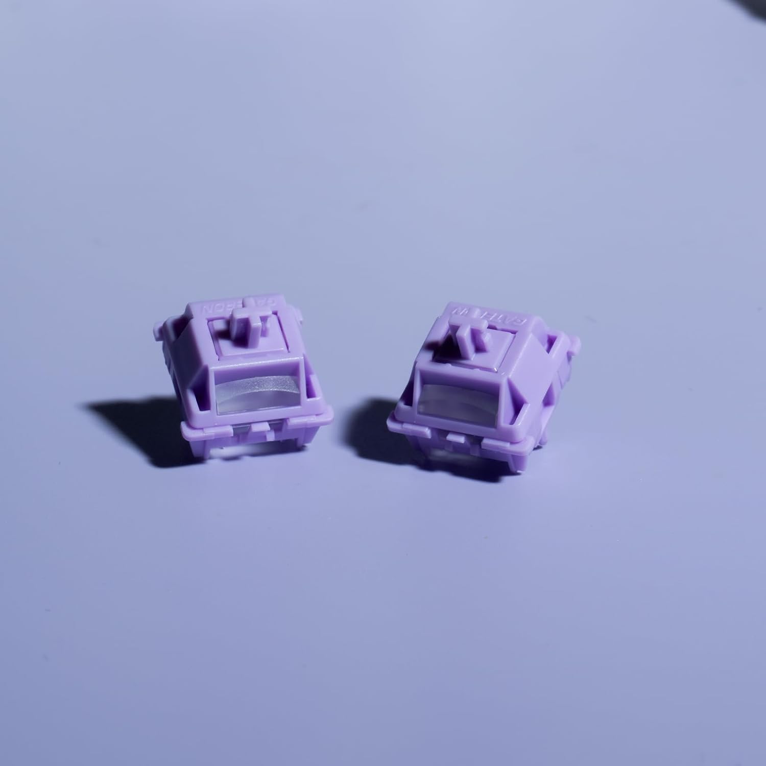 GATERON Smoothie Series Keyboard Switches, Linear Tactile Silent RGB LED 5 Pin Factory Pre-lubed Full POM Key Switches for MX Mechanical Keyboard (Grape Smoothie, 110)