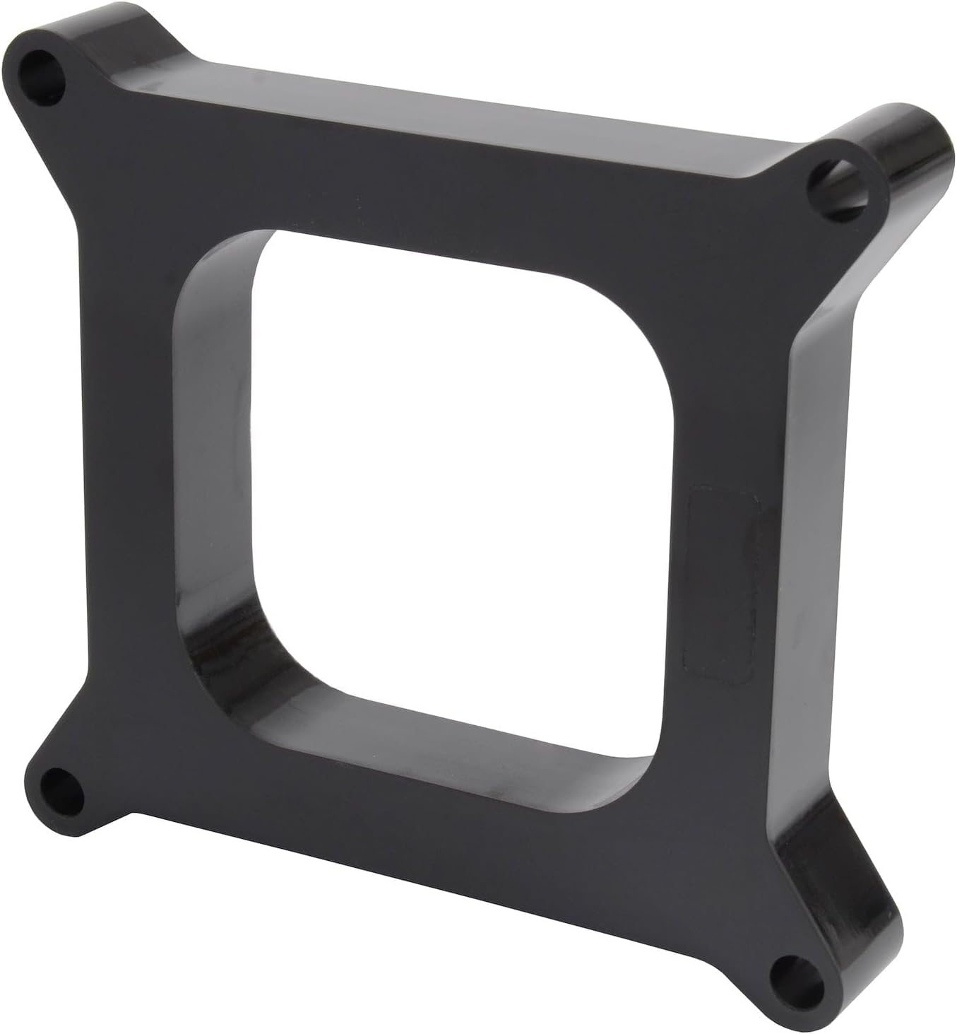 JEGS Phenolic Carburetor Spacer | 4150 Square Bore Flange | Open Hole Design | 1� Tall | Includes Two Gaskets And Mounting Hardware