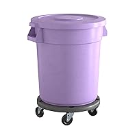 Vista 54 de Bote de basura comercial redondo de 44 galones en color gris