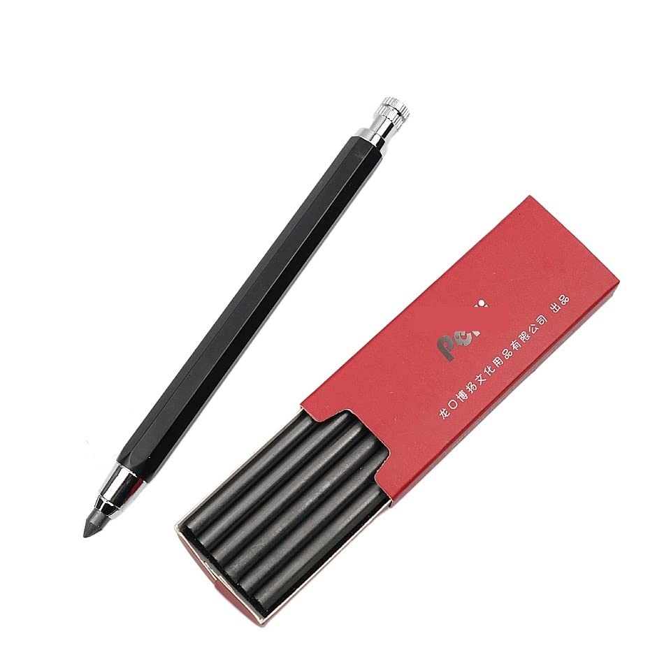 Druckbleistifte 5,6 mm HB/2B/4B/6B/8B Graffiti-Zeichen-Scanner (4B 1 Bleistift 1 Mine) (8B 1 Bleistift 1 Mine)