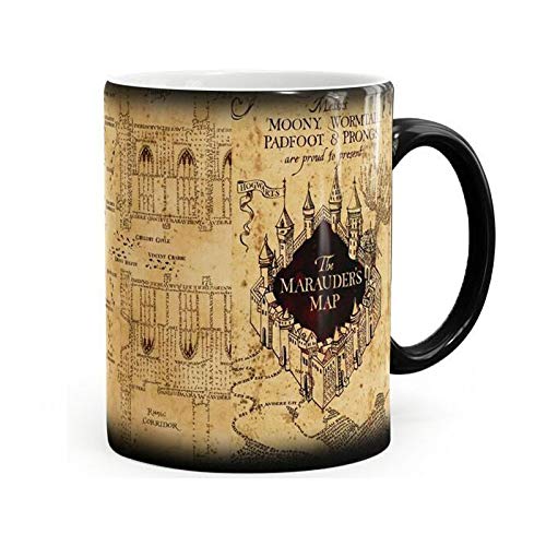 KEYIGOU Harry Potter Inspired Marauders Map Morphing Mug Color Changing Coffee Mug Heat-Sensitive Reactive Ceramic Cup (Harry Potter) KEYIGOU Harry Potter Inspired Marauders Map Morphing Mug Color Changing Coffee Mug Heat-Sensitive Reactive Ceramic Cup (Harry Potter)