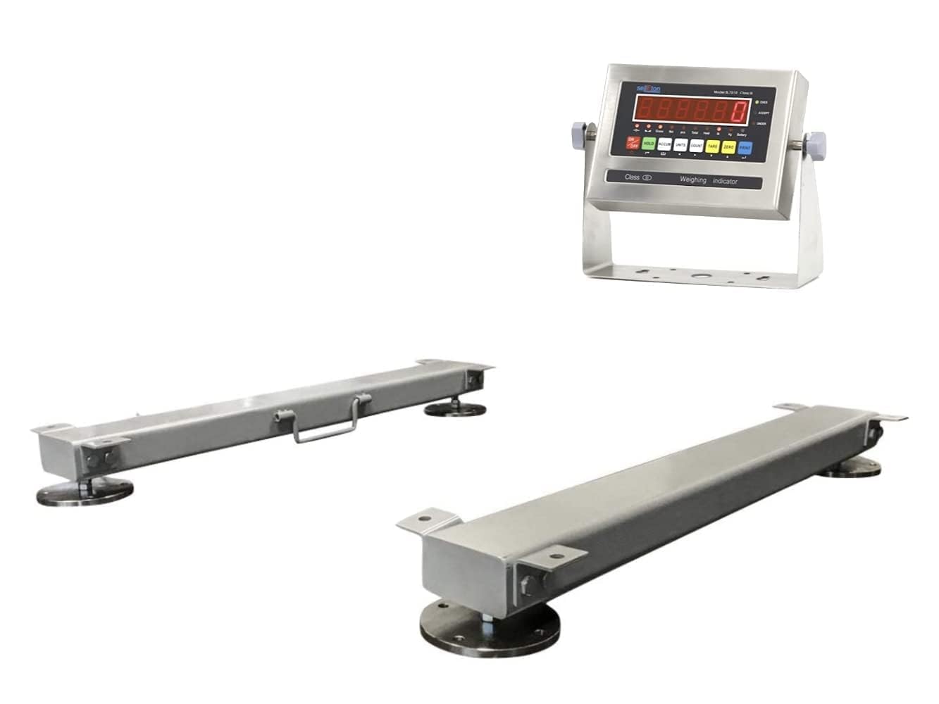 SellEton SL-919-HD Weigh Beam System/Portable Includes 2 Weigh Bars with LCD Indicator - 24 Inch, 5K