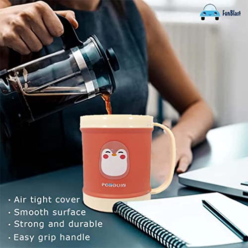 Image of FunBlast Milk Mug for Kids - Unbreakable Plastic Mug for Kids - Milk Drinking Cup for Kids, Cartoon Mugs for Boys, Mug for Girls - 450 ML (Pack of 1)