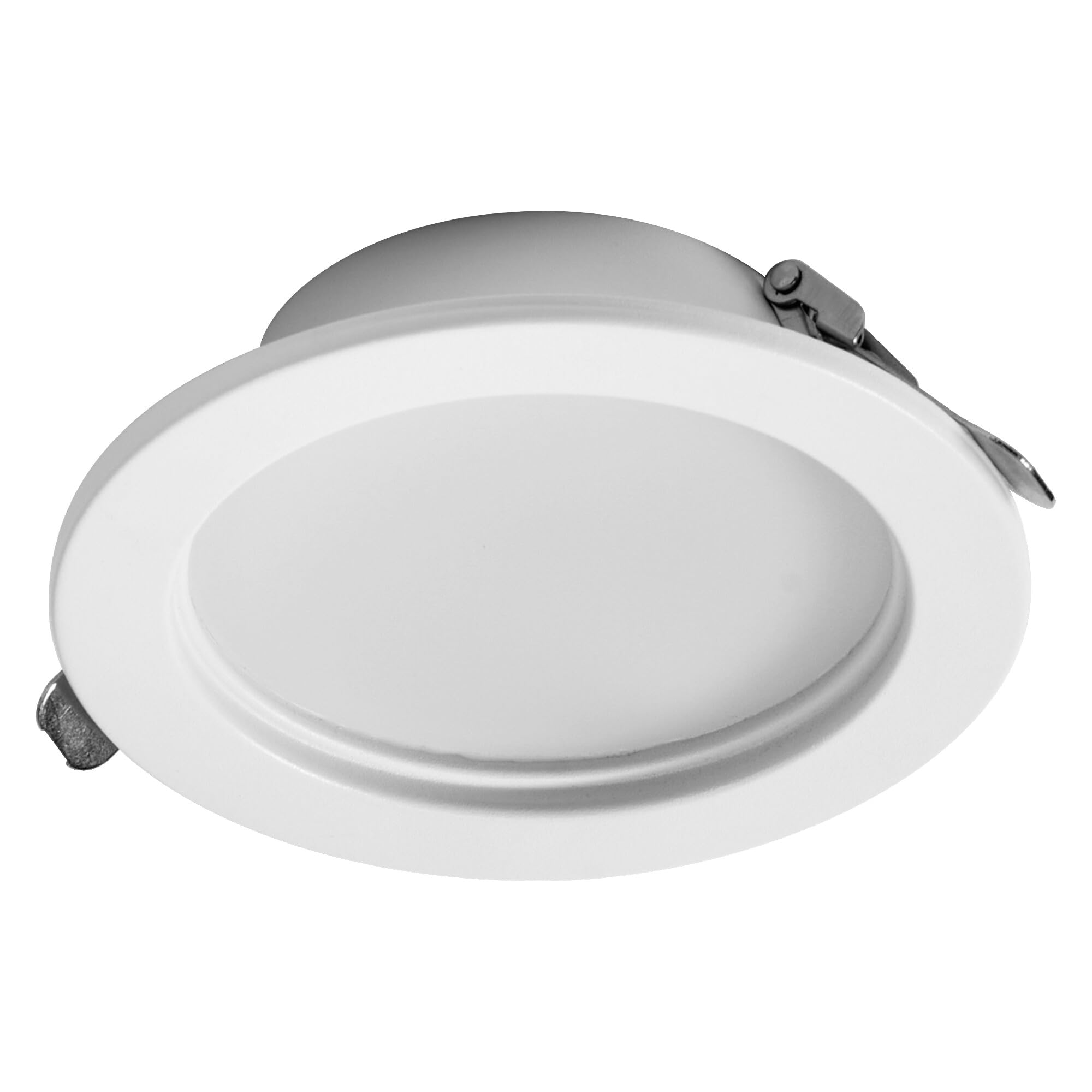 Spot encastrable LED Essential IP44 Dim 120mm 8W Métal, lot de 3 spots de