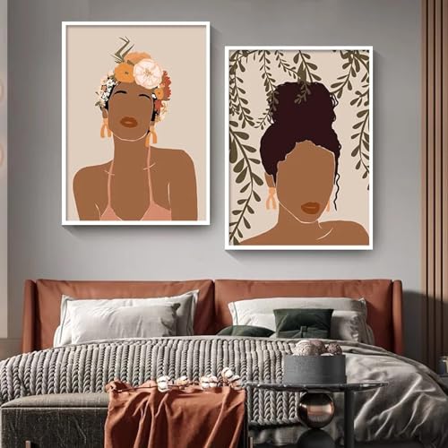 Affiches noires sexy de fille pour salon moderne chic 60x90cm