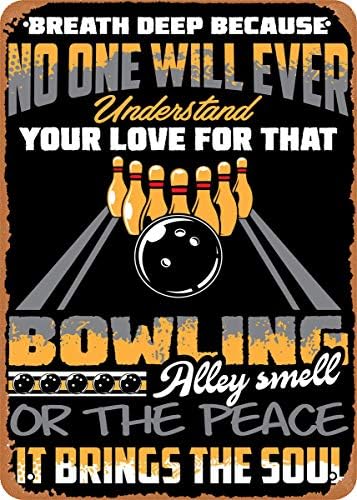 CharcasUS Metal Signs - Bowling Sport Hobby Room Decor Metal Poster Wall Decor Novelty Gift