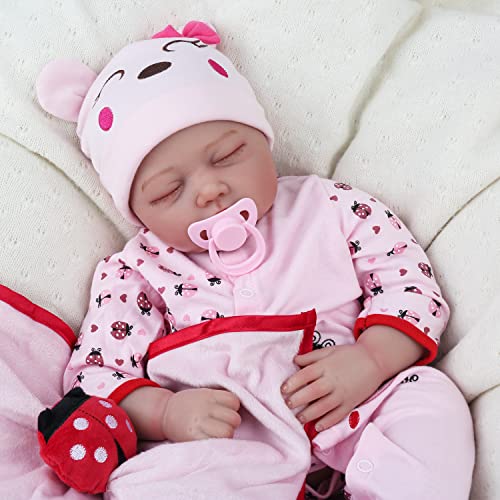 Kaydora Reborn Baby Doll, Lifelike Sleeping Newborn Baby Doll, 22 Inch Weighted Baby Girl #TOP4