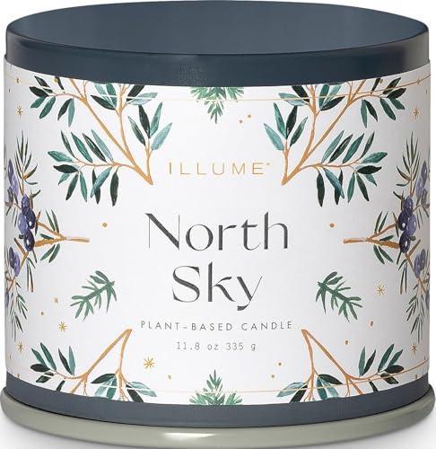 Image of Illume, Candle Tin North Sky Vanity 11.9 Ounce