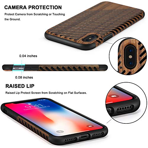 TENDLIN Cover iPhone XS Max Grano di Legno con