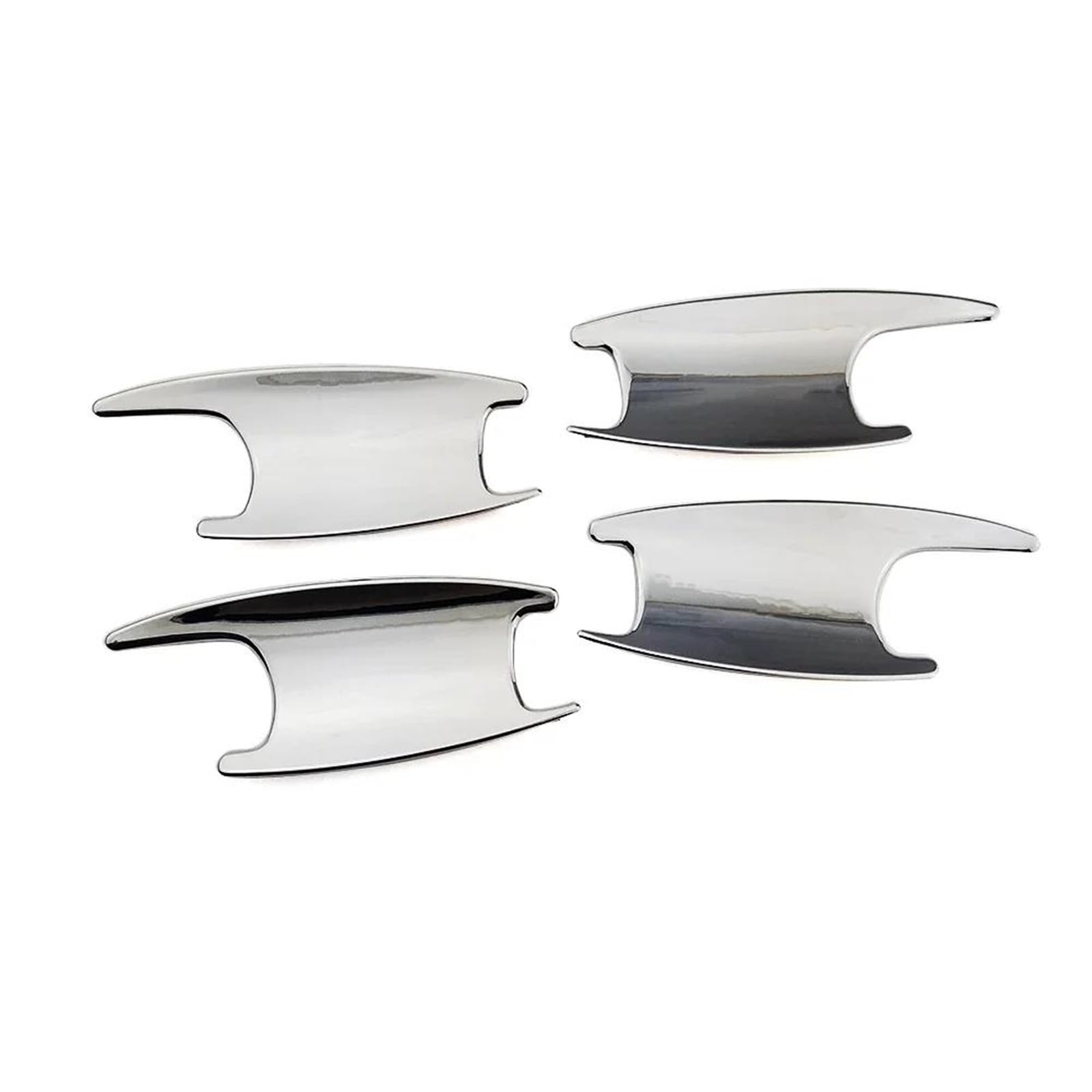 Piwine Chrome Carbon Fiber Door Handle Exterior Bowl Cover For Benz Class C W205 C200 C180 E Clase W213 E200 E300 Glc X253(Chrome)