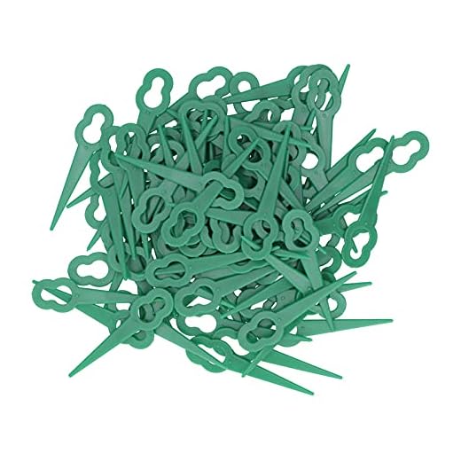 100 Pçs Substituição Cortador De Grama Lâmina De Corte Portátil Lâminas Aparador De Grama Para Cortadores De Grama Domésticos (verde)