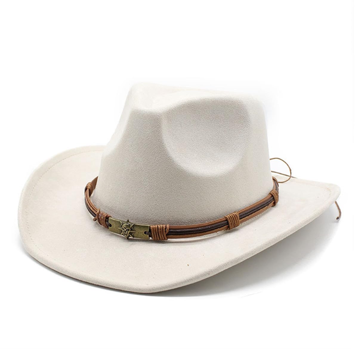 LIDHAY Cowboy Hat for Women and Men Western Cowgirl Hats Suede Cowboy Hat for Rodeo, Farming,Traveling,Outdoor Work