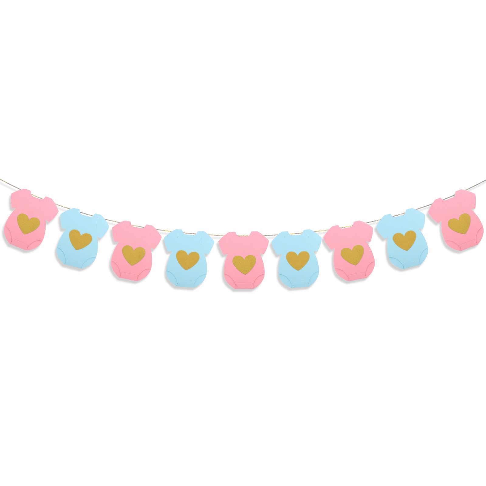 Blue Pink Baby Shower Paper Garland