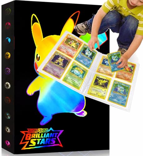 Classeur cartes 4 pochette, Collectionner Porte Carte Album, 30 pages, 4 poches/page, 240 cartes max, compatible avec MTG, TCG, Trading, Sports, Playing, et autres carte - T5