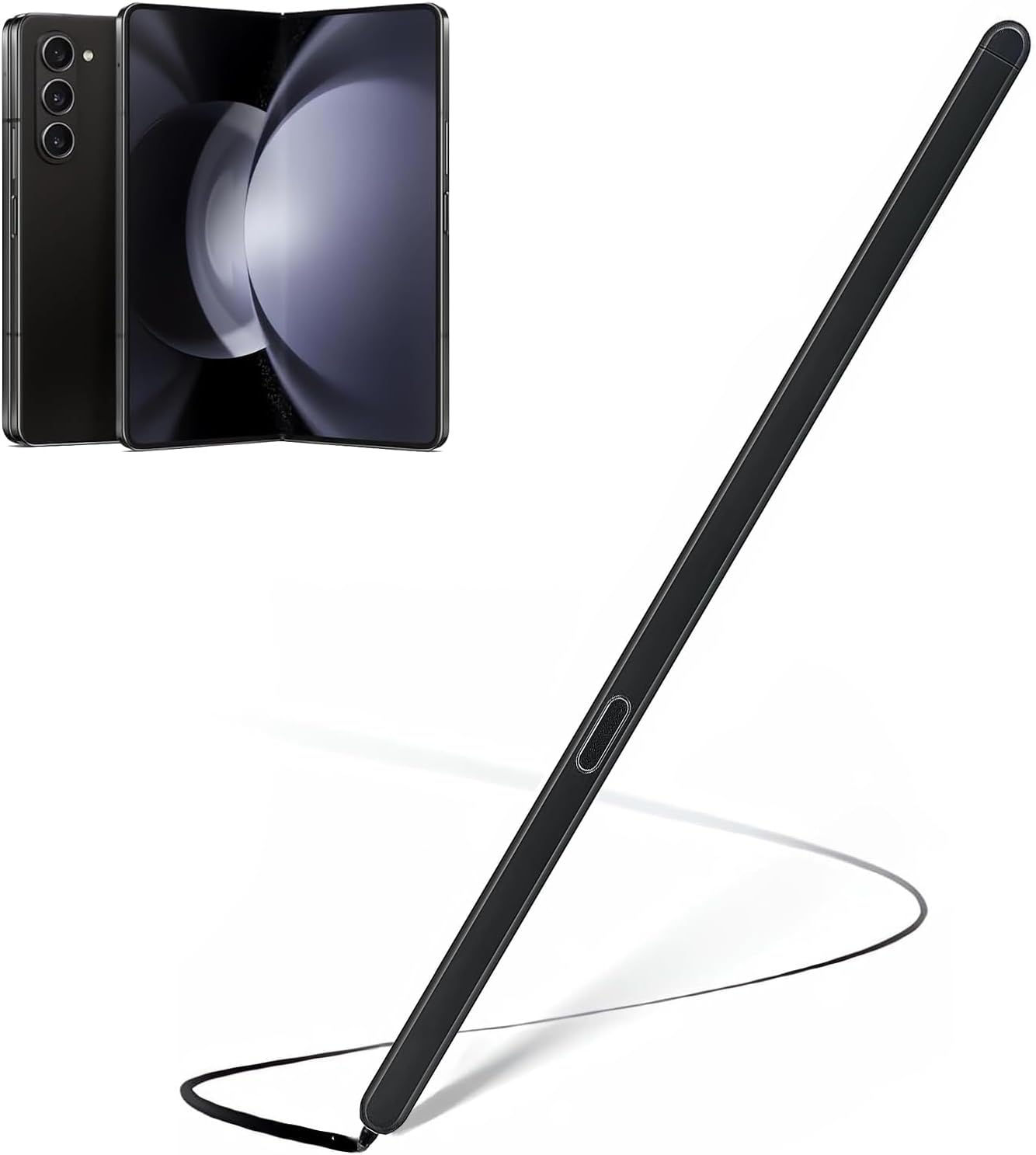 Compatible for Samsung Galaxy Z Fold5 Slim S Pen，Slim 1.5mm Pen Tip, 4,096 Pressure Levels for Samsung Galaxy Z Fold 5 Phones Only (Black)