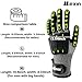 mexin Heavy Duty Impact Work Gloves, TPR Anti-Collision Mechanical Gloves with Nitrile Palm, Shock Absorbing Design (L)