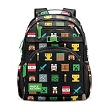 Simple Modern Large Minecraft Kids Backpack for School Girls and Boys | Elementary Backpack for Teen | Fletcher Collection | Kids - 16' tall | Minecraft Mashup