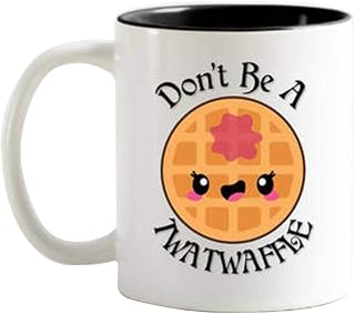 Novelty Coffee Mug - Don't be a Twatwaffle Coffee Mug/Cup, Ceramic Coffee Mug 11oz