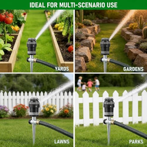 6-Pack Orbit 58573N H2O-Six Gear-Drive Sprinkler on Metal T-Spike (6) - image 8