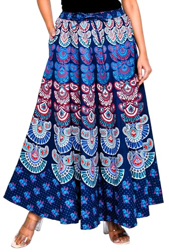 Image of Premium Cotton Skirt for Women with Pocket, Free Size