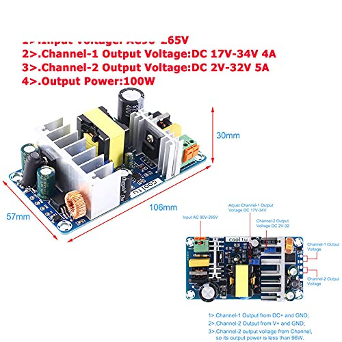 Module Abaisseur Réglable AILOVA 100W : Convertisseur AC-DC Intelligent 110V/220V Vers 12V-36V - 5