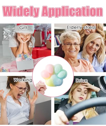 Image of Squishy Toy, Taba Squishy, Squishy Biscuit Squishy Fidget Toys Fufu Taba Stress Ball Squeeze Toys Anxiety Relief for Women /Men Stocking Fillers Birthday Gifts163 (Cat())