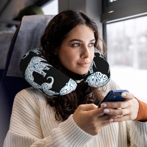 Almohada de poliéster para cuello tamaño único negra miniatura 6