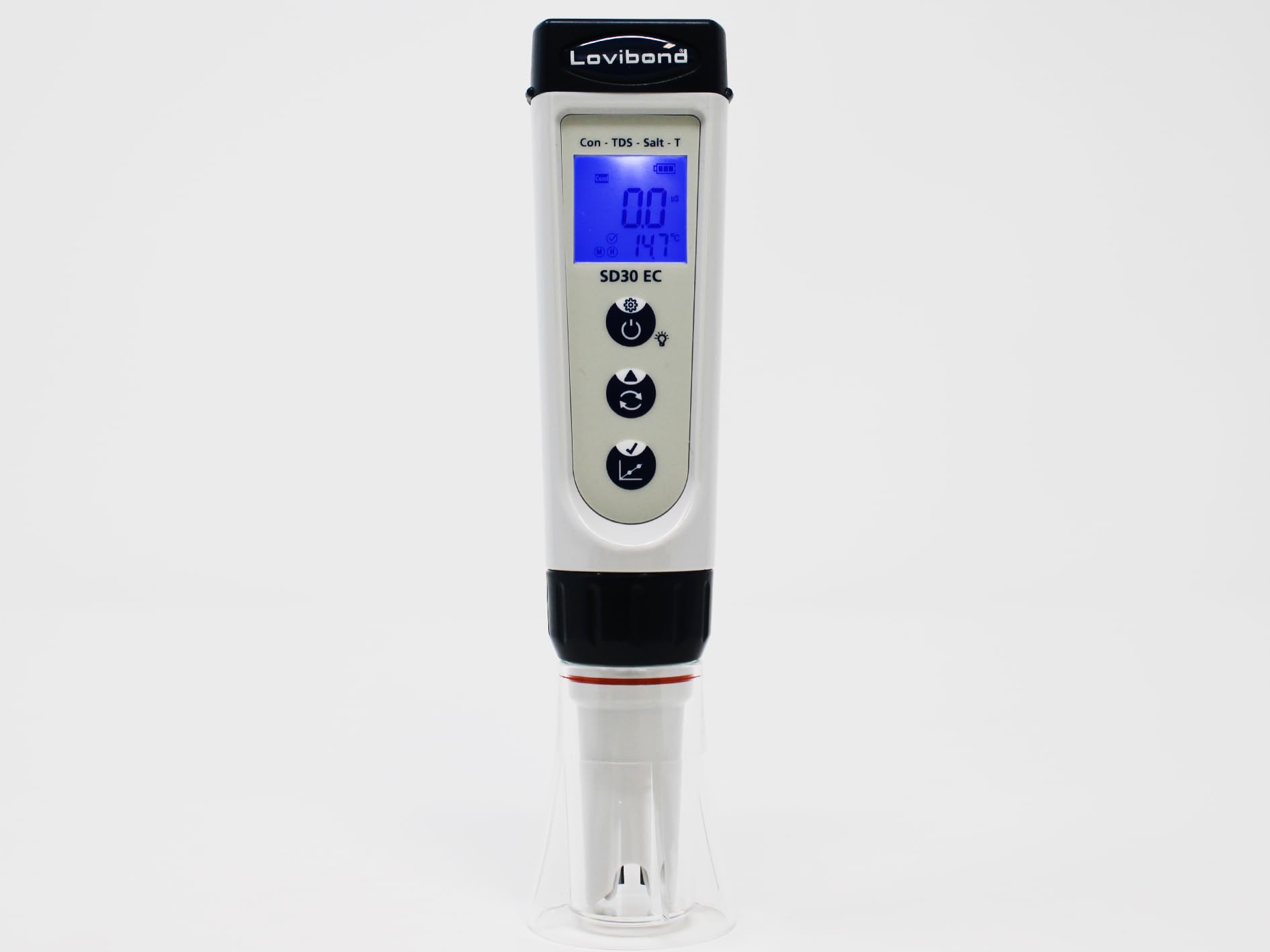 Lovibond SD30 EC Tester | Conducibilità/TDS/Salt Misurazione | Impermeabile per piscine e uso industriale | Facile manutenzione con coperchio trasparente | Lunga durata della batteria