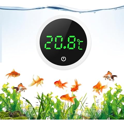 ORIA Digital Aquarium Thermometer with LED Display Cover