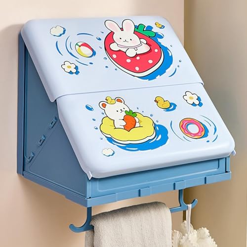 Armoire murale pliable à ventouse pour optimiser le rangement de votre douche - 4