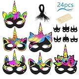 BUNT!!: Kratzbilder besteht aus hochwertigem Pappe, nachdem kratzt die schwarze Beschichtung abgekratzt hat, kann man auf einfache Weise schöne Farben erzeugt werden.