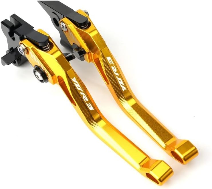 Miniatura 6 de QQLADY Z 3D Rhombus CNC Palanca de freno de embrague corto ajustable para motocicleta Yamaha YZFR3 YZF-R3 MT03 MT 03 2014 2015 2016 2017 2018-2022 X
