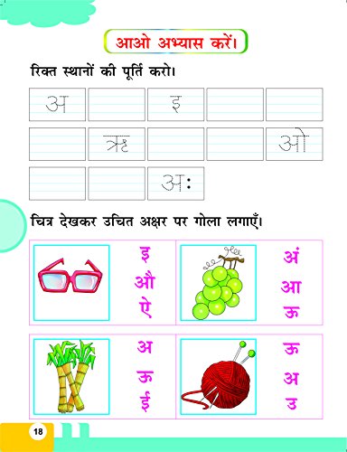 GIKSO Sulekh Manika Hindi Handwriting Practice Workbook for Kids 3-6 Years Old - Reprinted - 2020