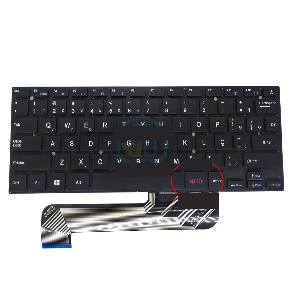 Clavier brésilien d'ordinateur portable Jumper EZBook S5 664 PCBOX GLW1