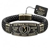 rafonie Vietnam Veteran Honor Bracelet Military memorial tribute bracelet gifts for men Hand-Woven Wristband (1PC)