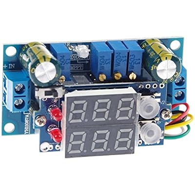 5A Buck Converter, KNACRO Voltage Regulator Board DC 6-36V Down to 1.25-32V 5A CC CV MPPT Solar Controller Module 24v to 12v 5v for Car Power Supply