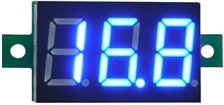 YB20 rojo azul Digital LED Mini módulo de pantalla DC 2,5 V-30 V DC2.8-30 V voltímetro probador de voltaje voltímetro medidor de Panel 1 Uds(Color:Blue,Size:DC2.8-30V)