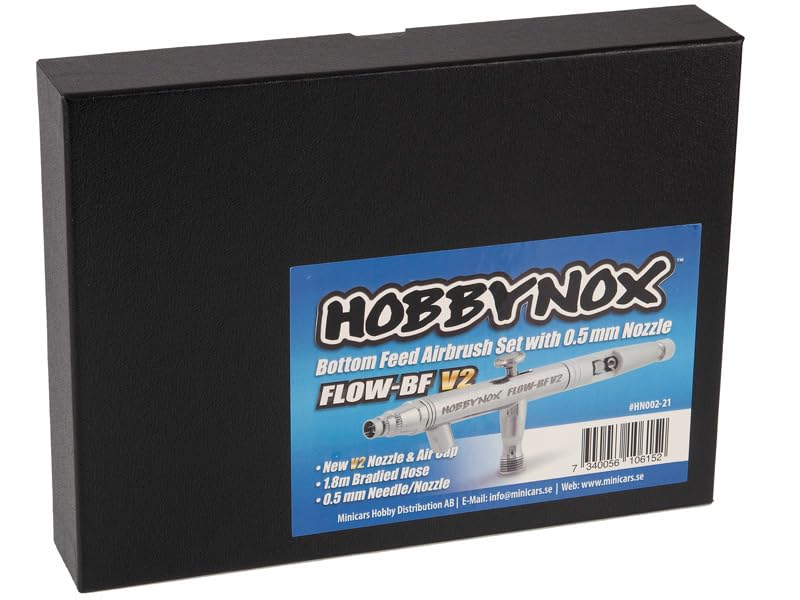 Airbrush Flow-BF V2 Bottom Feed 0.5mm 1.8m Schlauch