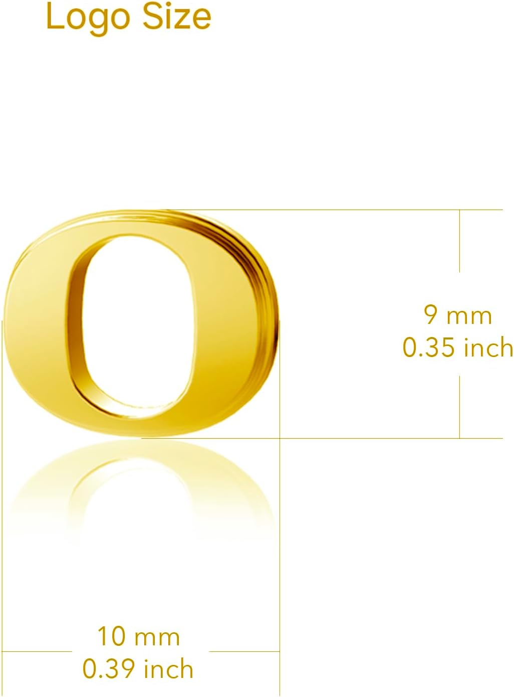 University of Oregon Post Earrings - 24K Gold over 925 Solid Sterling Silver Studs, Officially Licensed Jewelry Gifts for Coaches and Women Graduates, Alumni, Ducks Logo Charms by Dayna Designs